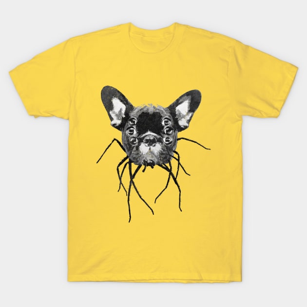 Spider Dog Bulldog Beast Scary Monster T-Shirt by Bumblebeast